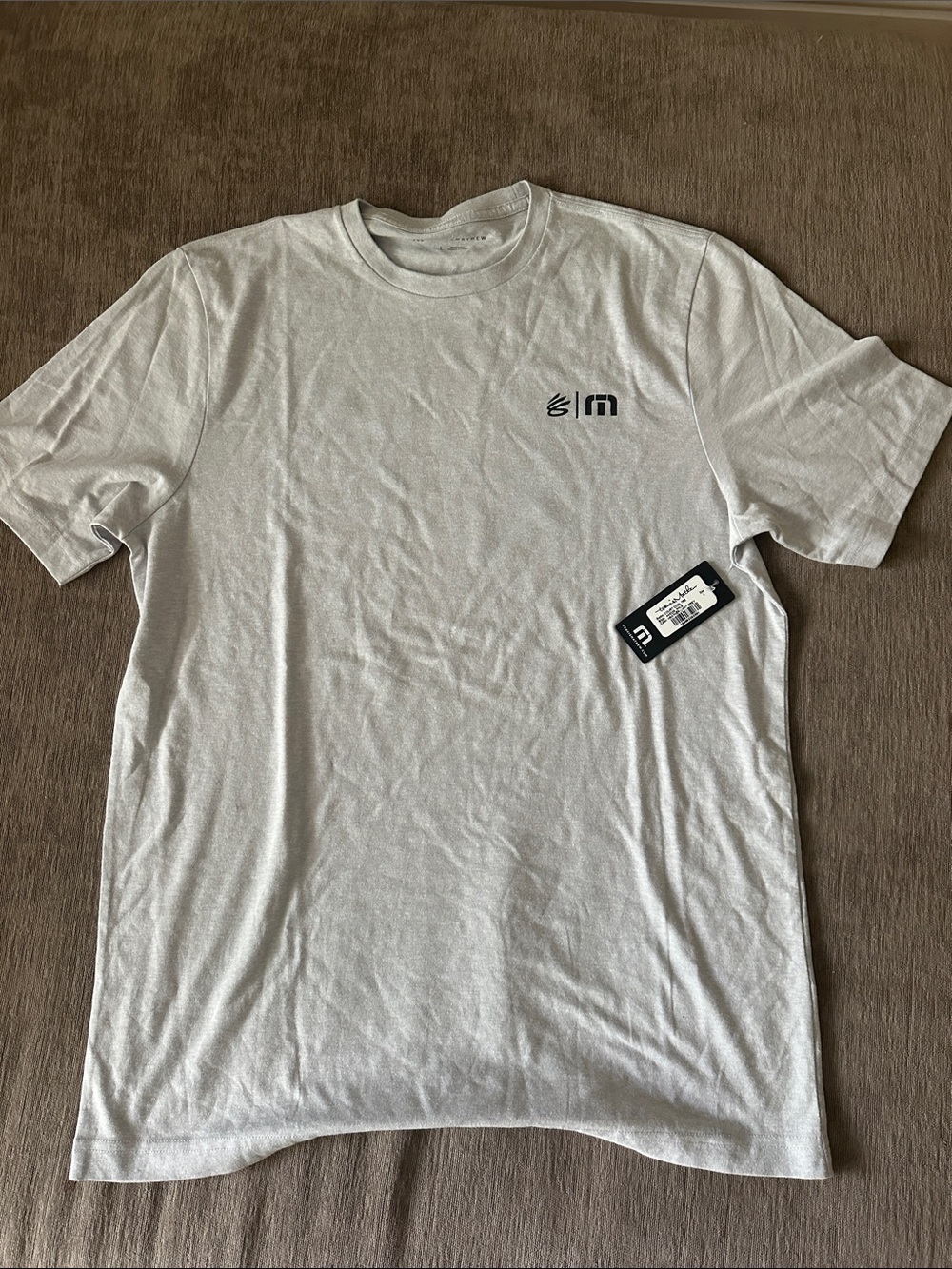 Travis Mathew Light Gray Logo T-Shirt